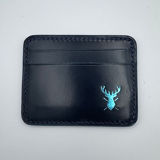 The Jean Luc 5 Card Holder - Navy W/Neon
