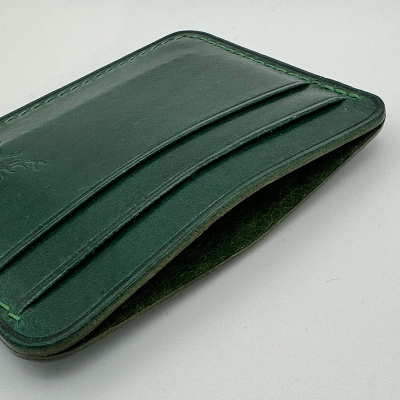 The Jean Luc 5 Card Holder - Emerald Green