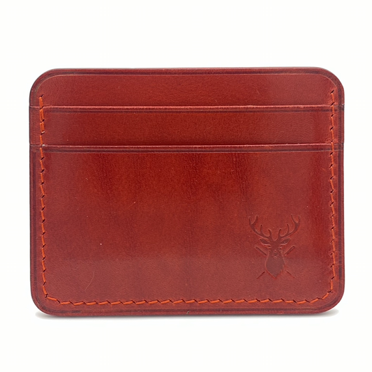 The Jean Luc 5 Card Holder - Robin Red