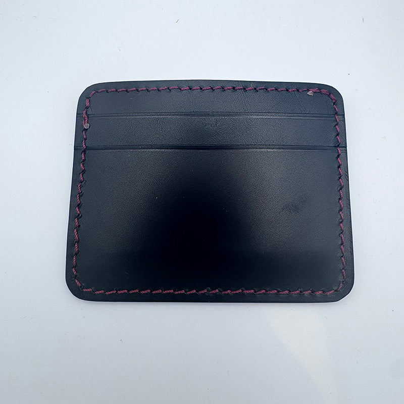 The Jean Luc 5 Card Holder - Black and Red